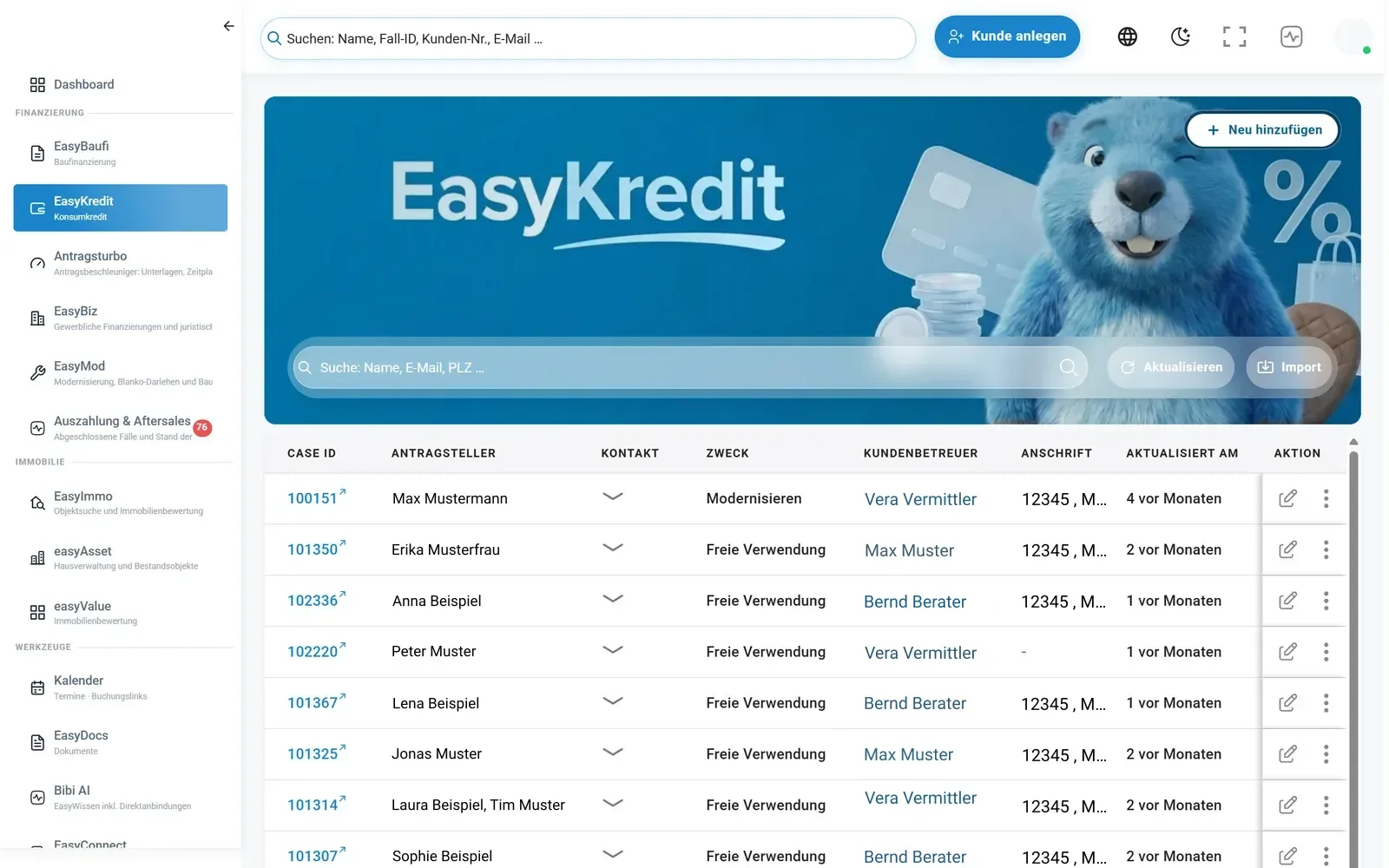 EasyKredit in der EasyFin-Suite